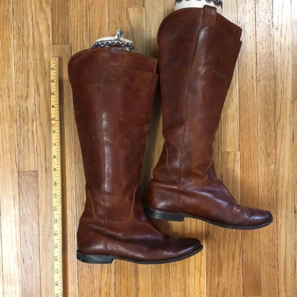 Vintage Frye brown leather boots. Women’s size 6 - Picture 9 of 11